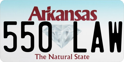 AR license plate 550LAW