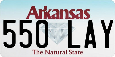 AR license plate 550LAY