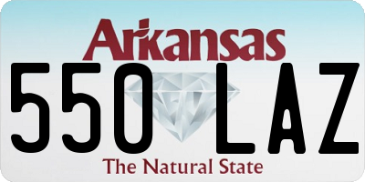 AR license plate 550LAZ