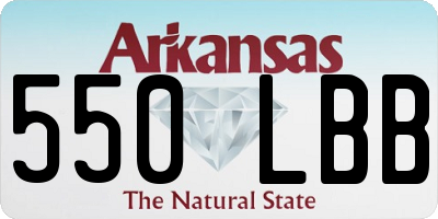AR license plate 550LBB