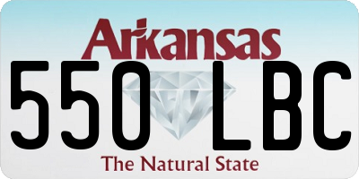 AR license plate 550LBC
