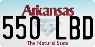 AR license plate 550LBD