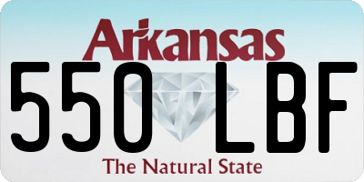 AR license plate 550LBF