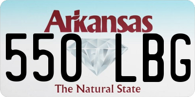 AR license plate 550LBG