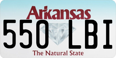 AR license plate 550LBI