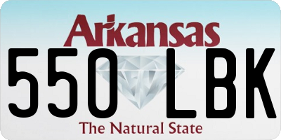 AR license plate 550LBK