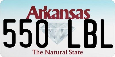 AR license plate 550LBL