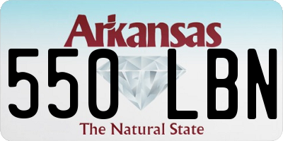 AR license plate 550LBN