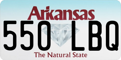 AR license plate 550LBQ