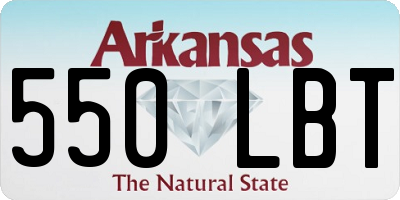 AR license plate 550LBT