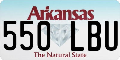 AR license plate 550LBU