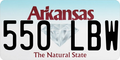 AR license plate 550LBW