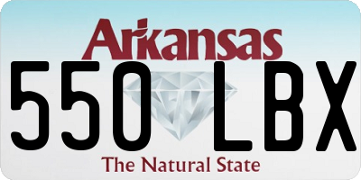 AR license plate 550LBX