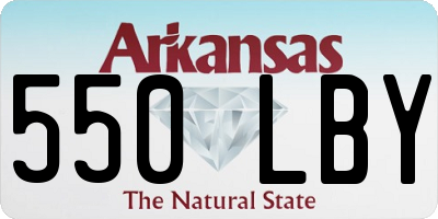 AR license plate 550LBY