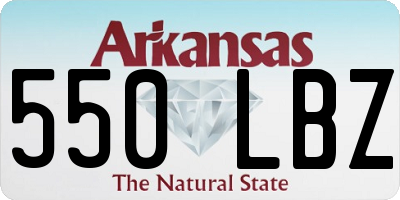 AR license plate 550LBZ