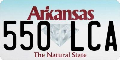 AR license plate 550LCA