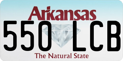 AR license plate 550LCB