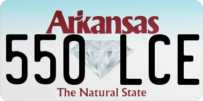 AR license plate 550LCE