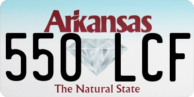 AR license plate 550LCF