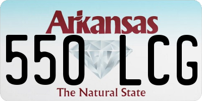 AR license plate 550LCG