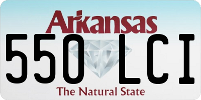 AR license plate 550LCI