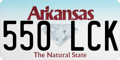 AR license plate 550LCK