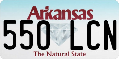 AR license plate 550LCN