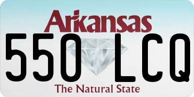AR license plate 550LCQ