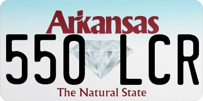 AR license plate 550LCR