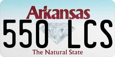 AR license plate 550LCS