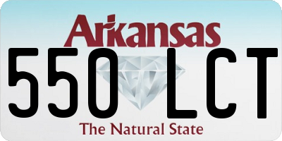 AR license plate 550LCT