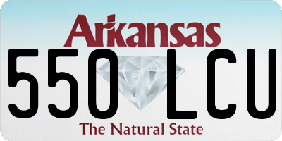 AR license plate 550LCU