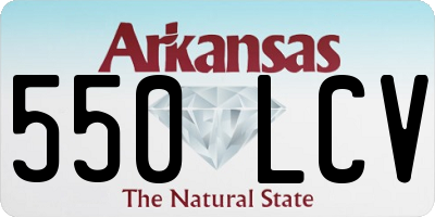 AR license plate 550LCV