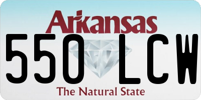 AR license plate 550LCW