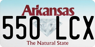 AR license plate 550LCX