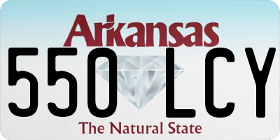 AR license plate 550LCY
