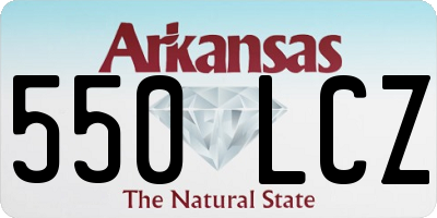 AR license plate 550LCZ