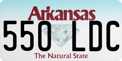 AR license plate 550LDC