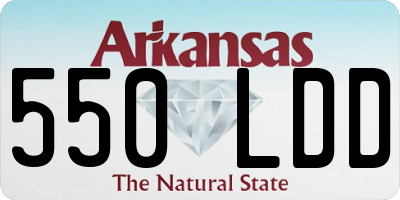 AR license plate 550LDD