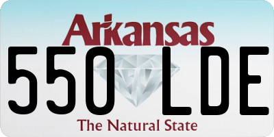 AR license plate 550LDE