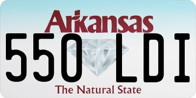 AR license plate 550LDI