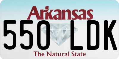 AR license plate 550LDK