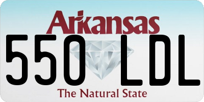 AR license plate 550LDL