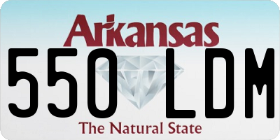AR license plate 550LDM