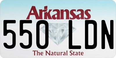 AR license plate 550LDN