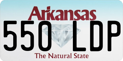 AR license plate 550LDP