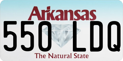 AR license plate 550LDQ