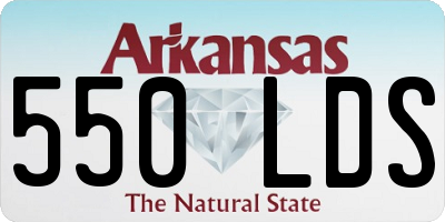 AR license plate 550LDS