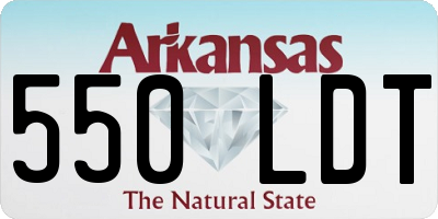 AR license plate 550LDT