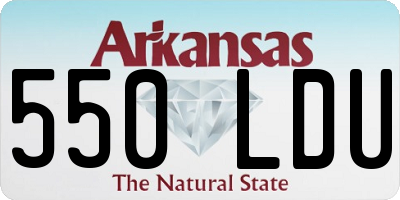 AR license plate 550LDU